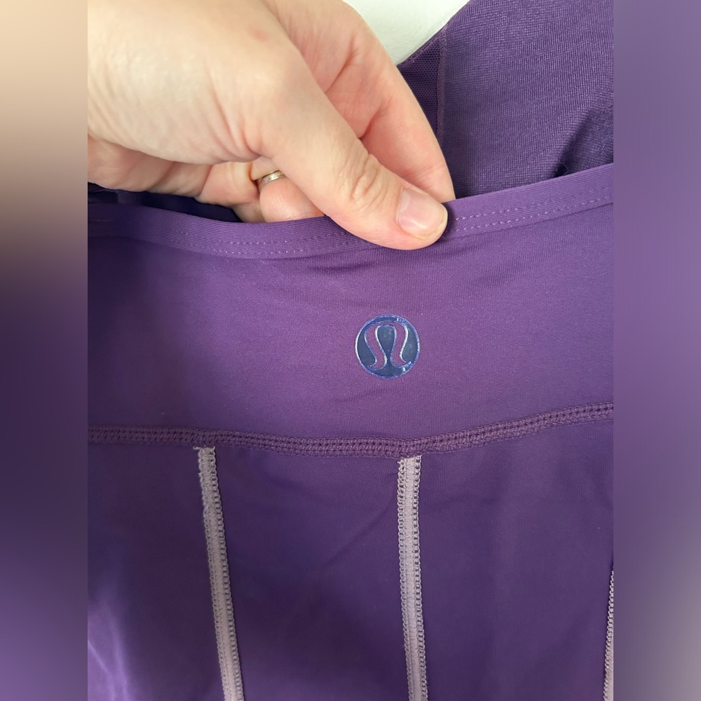 Lululemon Rare Thong Plum Straps Body Suit Size 6 - Picture 8 of 11